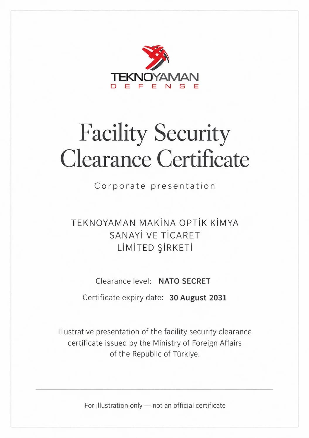 Facility Security Clearance